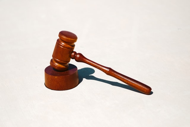 a brown judges gavel